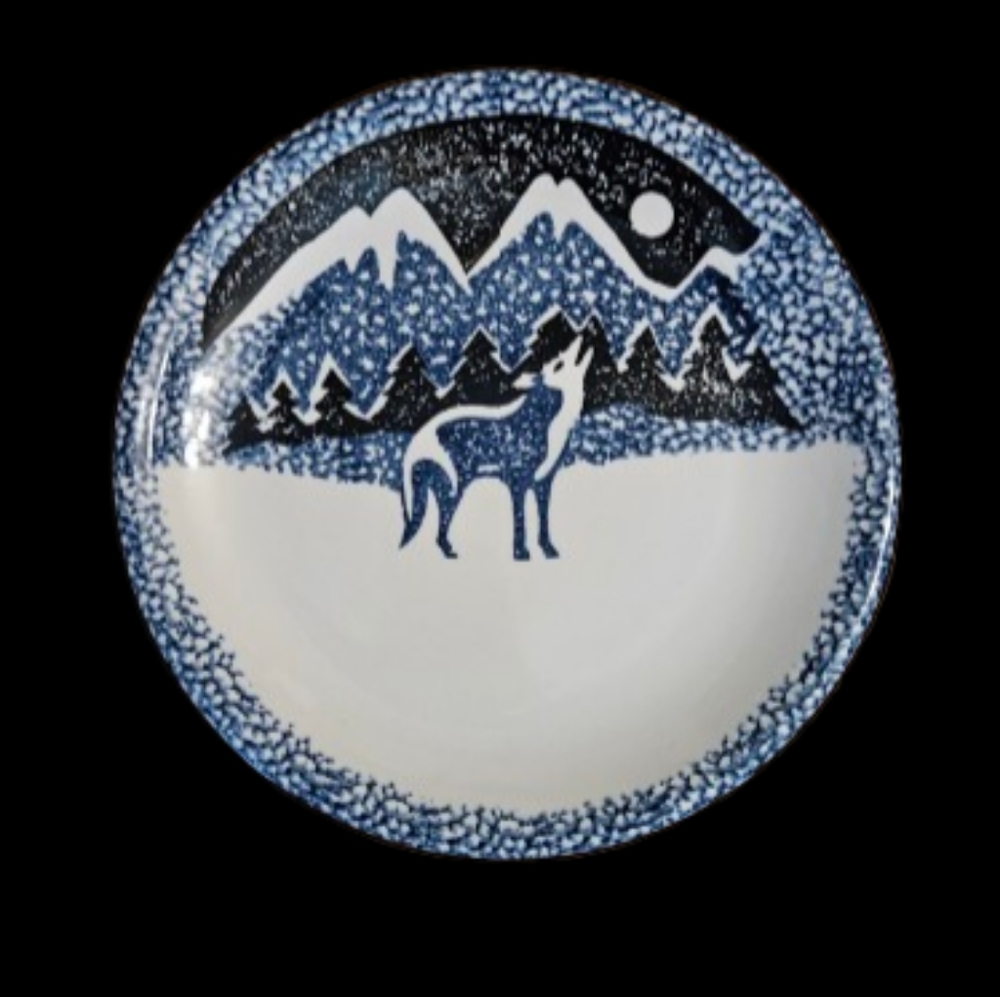 *Wolf by Tienshan Set Of 4 Dinner Plates